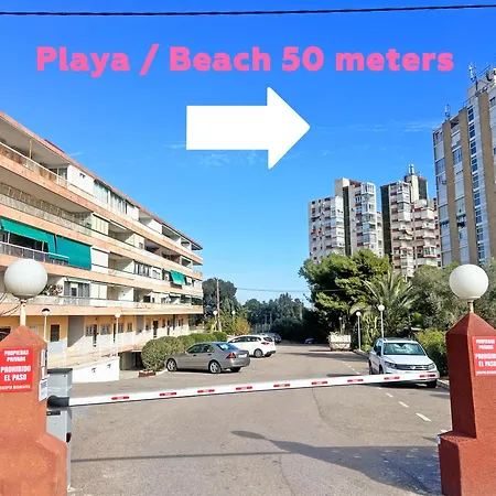 A 100 Metros De La Playa. Parking Gratuito Privado Apartamento Alicante Exterior foto