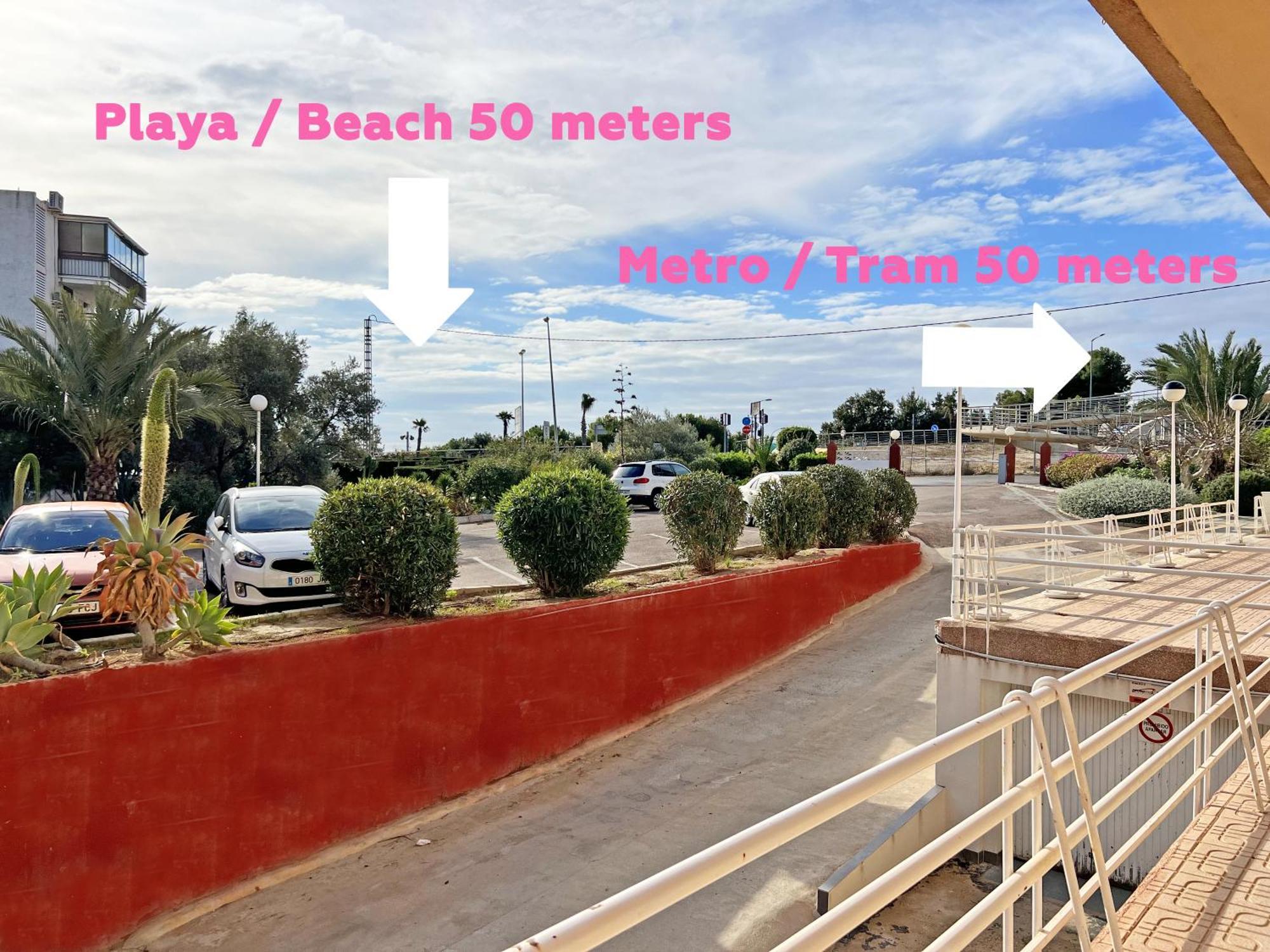 Apartamento A 100 Metros De La Playa. Parking Gratuito Privado